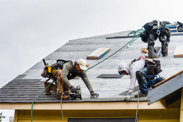 Professional Roofing technician working in Olivet, MI